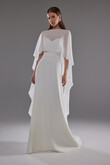 Cape Emm Minimalist Chiffon Bridal Cape preview photo # 1