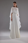 Cape Emm Minimalist Chiffon Bridal Cape preview photo # 3