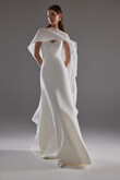 Cape Emm Minimalist Chiffon Bridal Cape preview photo # 4