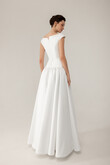Lika preview photo # 7 Lika Mikado Boat Neck Pleated A-Line Wedding Dress preview photo # 7