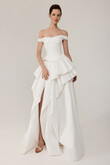 Alana Corset Wedding Dress with Draped Sleeves preview photo # 1