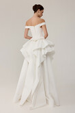 Alana Corset Wedding Dress with Draped Sleeves preview photo # 4