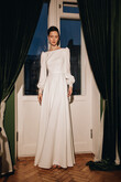 Camalia Minimalist Crepe Wedding Dress preview photo # 1