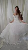 Divine Beaded Corset Chiffon A-Line Wedding Dress preview video # 2