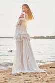 Riot Ruffled Chiffon A-Line Wedding Dress preview photo # 5
