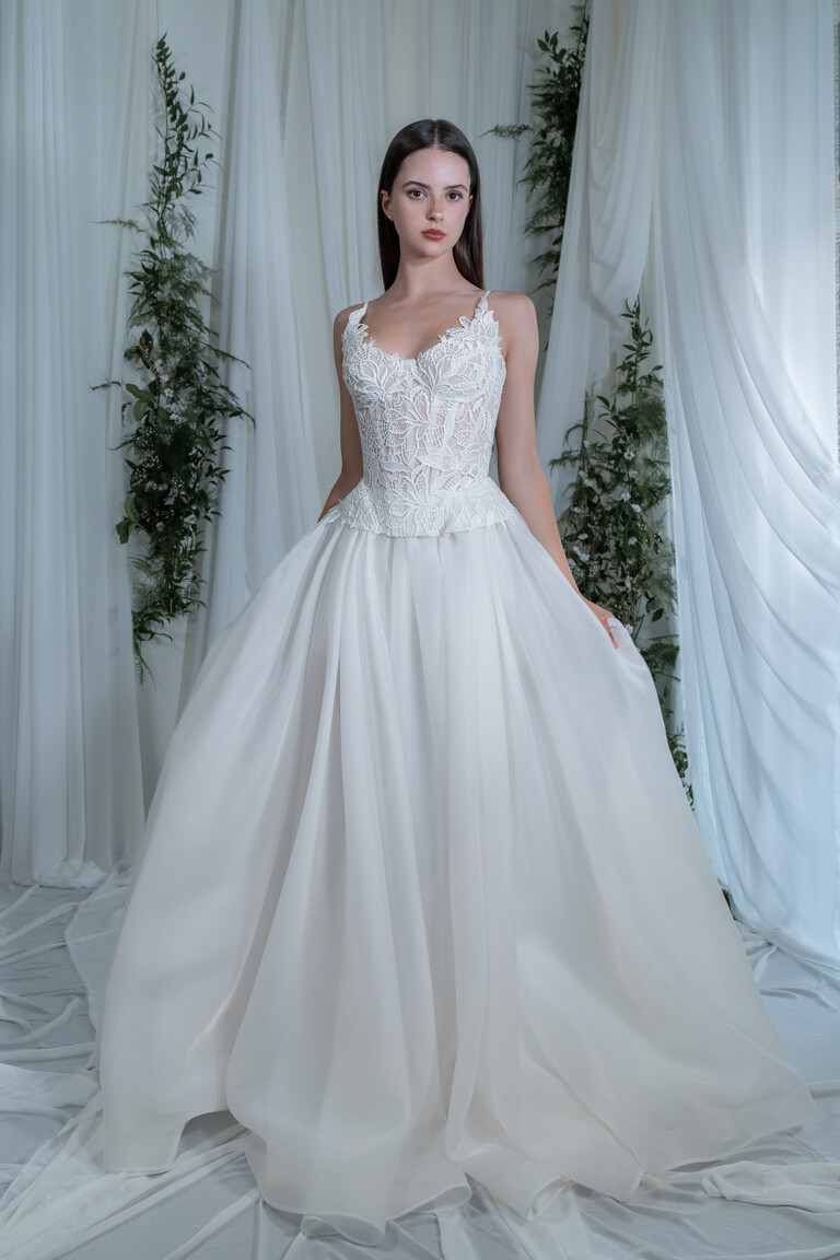 Freya Lace Corset & Organza A-Line Wedding Dress