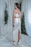 Rosalina Minimalist Two-Piece Crepe Bridal Set preview photo # 5