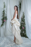 Amira Asymmetrical Taffeta High-Low Bridal Set preview photo # 4