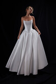 Faith Floor-Length Mikado Corset Wedding Dress preview photo # 5