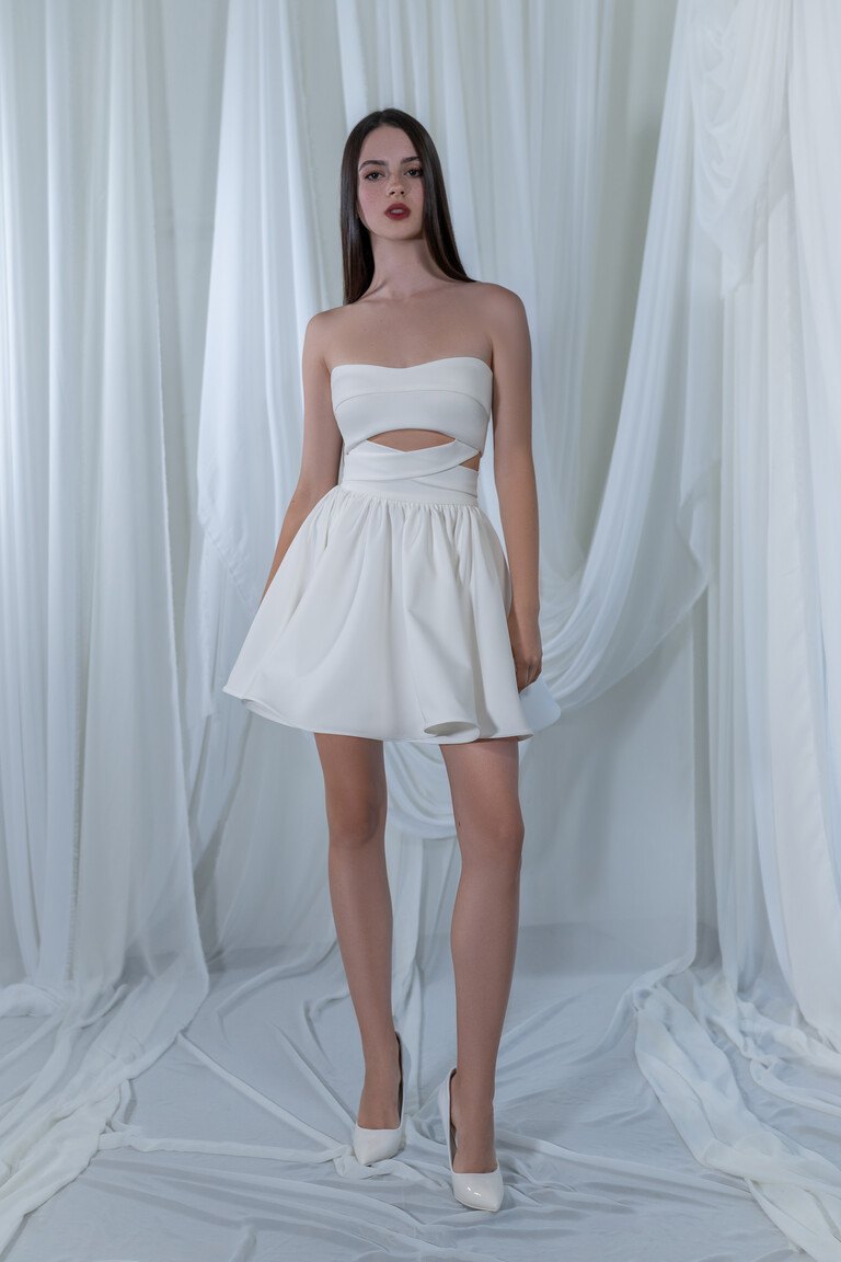 Linette Short Two-Piece Wedding Dress Set