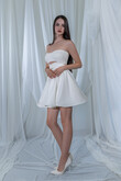 Linette Short Two-Piece Wedding Dress Set preview photo # 3