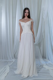 Divine Beaded Corset Chiffon A-Line Wedding Dress preview photo # 3