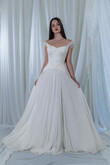Divine Beaded Corset Chiffon A-Line Wedding Dress preview photo # 4