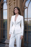 Elif 3-Piece Satin Bridal Suit with Lace Corset preview photo # 4