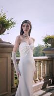 Blair Stretch Crepe Mermaid Corset Wedding Dress preview video # 2