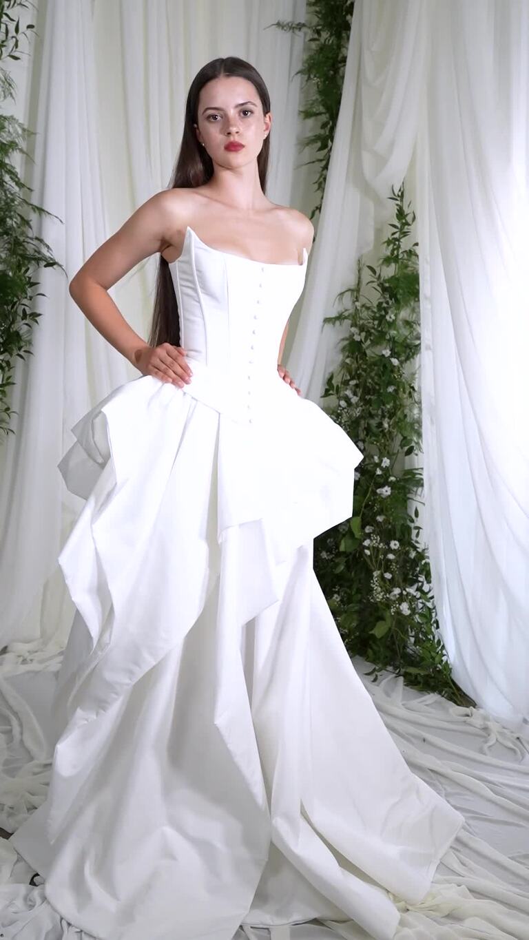 Sonara Voluminous Taffeta Couture Ball Gown