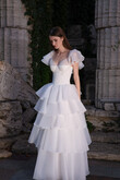 Cvit Tiered Organza Ball Gown Wedding Dress preview photo # 3