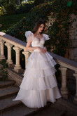 Cvit Tiered Organza Ball Gown Wedding Dress preview photo # 1