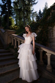 Cvit Tiered Organza Ball Gown Wedding Dress preview photo # 5