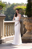 Blair Stretch Crepe Mermaid Corset Wedding Dress preview photo # 1