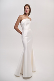 Gala Structured Mikado Mermaid Wedding Dress preview photo # 1