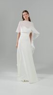 Cape Emm Minimalist Chiffon Bridal Cape preview video # 2