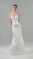 Eliana Strapless Corset Satin Wedding Dress preview video # 2