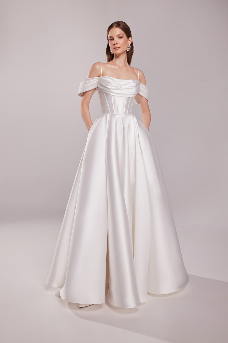 Sunny Mikado Corset Wedding Gown