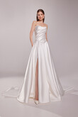 Tori Satin A-Line Wedding Dress preview photo # 1