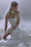 Tori Lace Edge Wedding Veil preview photo # 7
