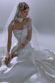 Tori Lace Edge Wedding Veil preview photo # 8
