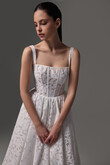 Ruta midi preview photo # 8 Ruta Midi Floral Lace Tea-Length Wedding Dress preview photo # 8