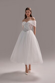 Tutu Midi Tulle Corset Wedding Dress preview photo # 3