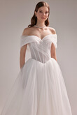 Tutu Midi Tulle Corset Wedding Dress preview photo # 5