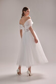 Tutu Midi Tulle Corset Wedding Dress preview photo # 8