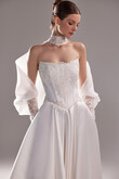 Bolero Demna preview photo # 3 Bolero Demna High Neck Lace & Organza Bridal Sleeves preview photo # 3