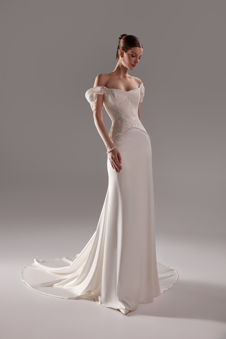 Diva Lace Corset & Satin Mermaid Wedding Dress