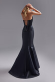 Pina Black Mikado Formal Dress preview photo # 8