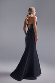 Pina Black Mikado Formal Dress preview photo # 9