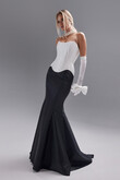 Pina Contrast Bodice Mermaid Gown preview photo # 1