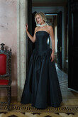 Francesca Black Strapless Drop Waist Ball Gown preview photo # 5