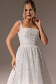 Ruta midi preview photo # 3 Ruta Midi Floral Lace Tea-Length Wedding Dress preview photo # 3