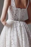 Ruta Square Neck Floral Lace A-Line Wedding Dress preview photo # 18