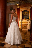 Ruta Square Neck Floral Lace A-Line Wedding Dress preview photo # 9