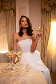Alicia preview photo # 8 Alicia Strapless Lace & Satin Peplum Wedding Dress preview photo # 8
