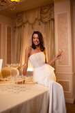 Alicia preview photo # 5 Alicia Strapless Lace & Satin Peplum Wedding Dress preview photo # 5