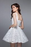 Ruta Mini Floral Lace Corset Wedding Dress preview photo # 12