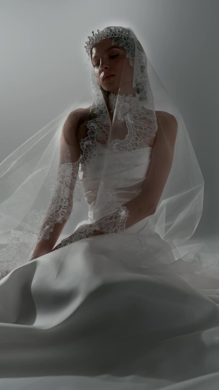 Tori Lace Edge Wedding Veil