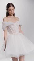Tutu Mini Short Tulle Corset Wedding Dress preview video # 2