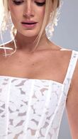 Ruta Mini Floral Lace Corset Wedding Dress preview video # 7